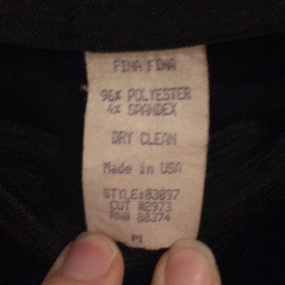 Velvity , velour like, elastic waist pants Black - Picture 4 of 4